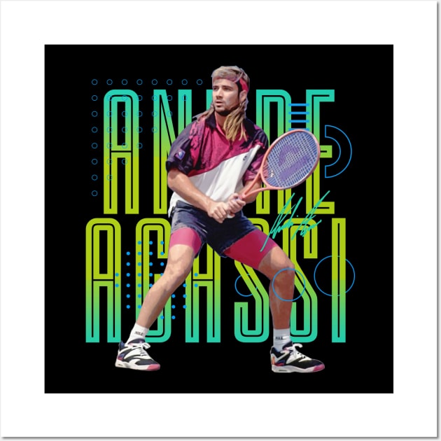 Andre Agassi 90's Wall Art by Juantamad